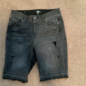 Lularoe distressed denim Bermuda shorts - size30